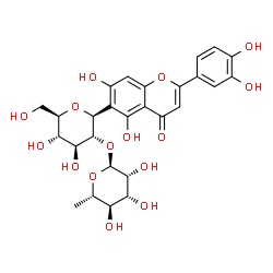 ChemSpider 2D Image | 2''-O-alpha-L-rhamnosylisoorietin | C27H30O15