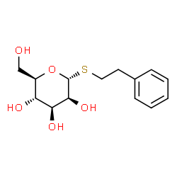 ChemSpider 2D Image | 2-Phenylethyl 1-thio-alpha-D-mannopyranoside | C14H20O5S