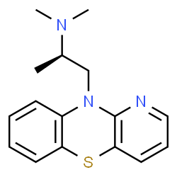 ChemSpider 2D Image | (2R)-N,N-Dimethyl-1-(10H-pyrido[3,2-b][1,4]benzothiazin-10-yl)-2-propanamine | C16H19N3S