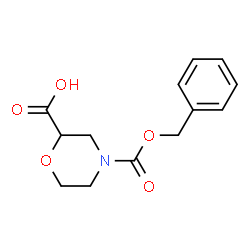 ChemSpider 2D Image | N-Cbz-2-morpholinecarboxylic Acid | C13H15NO5