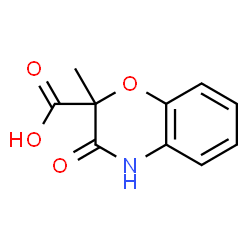 ChemSpider 2D Image | 2-Methyl-3-oxo-3,4-dihydro-2H-1,4-benzoxazine-2-carboxylic acid | C10H9NO4