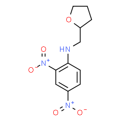 ChemSpider 2D Image | 2,4-Dinitro-N-(tetrahydro-2-furanylmethyl)aniline | C11H13N3O5