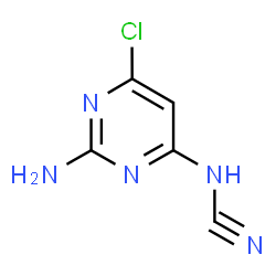 ChemSpider 2D Image | (2-Amino-6-chloro-4-pyrimidinyl)cyanamide | C5H4ClN5