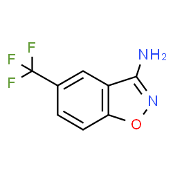 ChemSpider 2D Image | 5-(Trifluoromethyl)-1,2-benzoxazol-3-amine | C8H5F3N2O