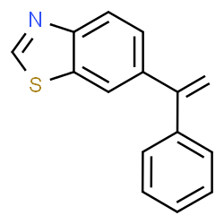 ChemSpider 2D Image | 6-(1-Phenylvinyl)-1,3-benzothiazole | C15H11NS