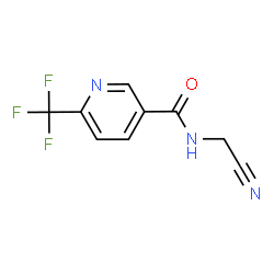 ChemSpider 2D Image | N-(Cyanomethyl)-6-(trifluoromethyl)nicotinamide | C9H6F3N3O