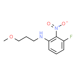 ChemSpider 2D Image | 3-Fluoro-N-(3-methoxypropyl)-2-nitroaniline | C10H13FN2O3