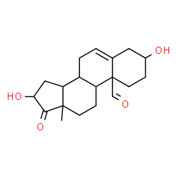 ChemSpider 2D Image | 3,16-Dihydroxy-17-oxoandrost-5-en-19-al | C19H26O4