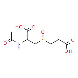 ChemSpider 2D Image | N-Acetyl-3-[(2-carboxyethyl)sulfinyl]alanine | C8H13NO6S