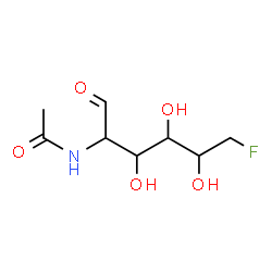 ChemSpider 2D Image | 2-Acetamido-2,6-dideoxy-6-fluorohexose | C8H14FNO5