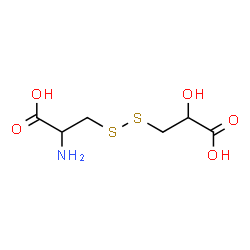 ChemSpider 2D Image | 3-[(2-Carboxy-2-hydroxyethyl)disulfanyl]alanine | C6H11NO5S2