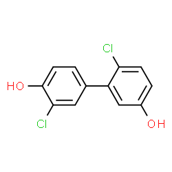 ChemSpider 2D Image | 3',6-Dichloro-3,4'-biphenyldiol | C12H8Cl2O2
