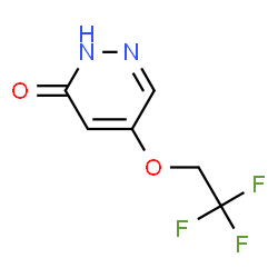 ChemSpider 2D Image | 5-(2,2,2-Trifluoroethoxy)-3(2H)-pyridazinone | C6H5F3N2O2