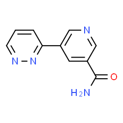 ChemSpider 2D Image | 5-(3-Pyridazinyl)nicotinamide | C10H8N4O
