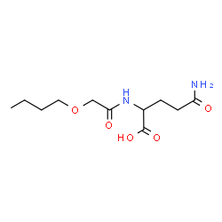 ChemSpider 2D Image | N~2~-(Butoxyacetyl)glutamine | C11H20N2O5