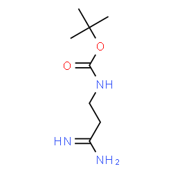 ChemSpider 2D Image | 2-Methyl-2-propanyl (3-amino-3-iminopropyl)carbamate | C8H17N3O2