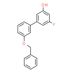 ChemSpider 2D Image | 3'-(Benzyloxy)-5-fluoro-3-biphenylol | C19H15FO2