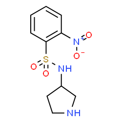 ChemSpider 2D Image | 2-Nitro-N-(3-pyrrolidinyl)benzenesulfonamide | C10H13N3O4S