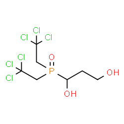 ChemSpider 2D Image | 1-[Bis(2,2,2-trichloroethyl)phosphoryl]-1,3-propanediol | C7H11Cl6O3P