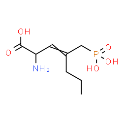 ChemSpider 2D Image | 2-Amino-4-(phosphonomethyl)-3-heptenoic acid | C8H16NO5P