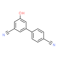 ChemSpider 2D Image | 5-Hydroxy-3,4'-biphenyldicarbonitrile | C14H8N2O