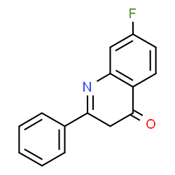 ChemSpider 2D Image | 7-Fluoro-2-phenyl-4(3H)-quinolinone | C15H10FNO