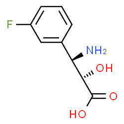 ChemSpider 2D Image | (2S,3S)-3-Amino-3-(3-fluorophenyl)-2-hydroxypropanoic acid | C9H10FNO3