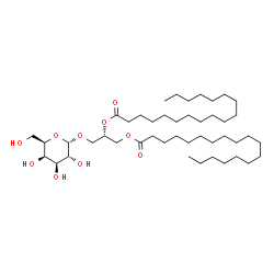 ChemSpider 2D Image | 1,2-distearoyl-3-alpha-D-galactosyl-sn-glycerol | C45H86O10