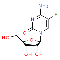 ChemSpider 2D Image | 5-Fluorocytidine | C9H12FN3O5