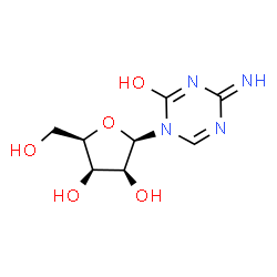 ChemSpider 2D Image | 4-Amino-1-(beta-D-lyxofuranosyl)-1,3,5-triazin-2(1H)-one | C8H12N4O5