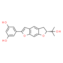 ChemSpider 2D Image | (-)-Moracin O | C19H18O5