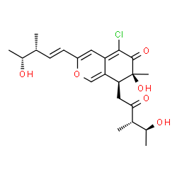 ChemSpider 2D Image | chaetomugilin Q | C22H29ClO6
