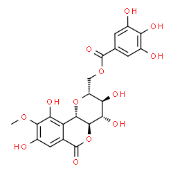 ChemSpider 2D Image | 11-o-Galloylbergenin | C21H20O13