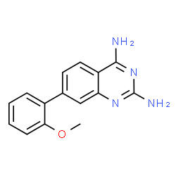 ChemSpider 2D Image | 7-(2-Methoxyphenyl)-2,4-quinazolinediamine | C15H14N4O