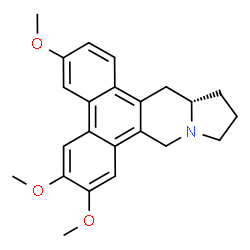 ChemSpider 2D Image | (13aS)-3,6,7-Trimethoxy-9,11,12,13,13a,14-hexahydrodibenzo[f,h]pyrrolo[1,2-b]isoquinoline | C23H25NO3