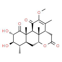 ChemSpider 2D Image | (2alpha,3beta)-2,3-Dihydroxy-12-methoxypicras-12-ene-1,11,16-trione | C21H28O7