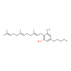 ChemSpider 2D Image | sesquicannabigerol | C26H40O2