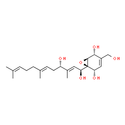 ChemSpider 2D Image | arthrobotrisin B | C22H34O6
