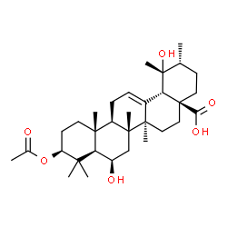 ChemSpider 2D Image | 3-O-acetyluncaric acid | C32H50O6