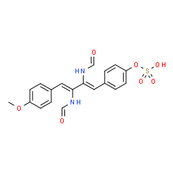 ChemSpider 2D Image | Fumiformamide | C19H18N2O7S