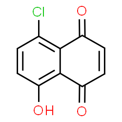 ChemSpider 2D Image | 5-Chloro-8-hydroxy-1,4-naphthoquinone | C10H5ClO3