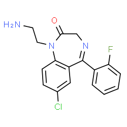 ChemSpider 2D Image | Didesethylflurazepam | C17H15ClFN3O