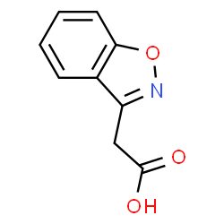 ChemSpider 2D Image | 1,2-Benzoxazol-3-ylacetic acid | C9H7NO3
