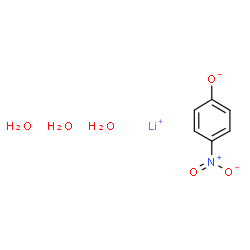 ChemSpider 2D Image | Lithium 4-nitrophenolate hydrate (1:1:3) | C6H10LiNO6
