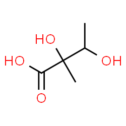 ChemSpider 2D Image | 2,3-Dihydroxy-2-methylbutanoic acid | C5H10O4