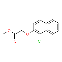 ChemSpider 2D Image | Methyl [(1-chloro-2-naphthyl)oxy]acetate | C13H11ClO3