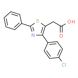 ChemSpider 2D Image | Fentiazac | C17H12ClNO2S