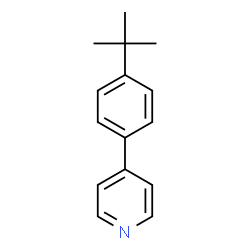 ChemSpider 2D Image | 4-(4-tert-butylphenyl)pyridine | C15H17N