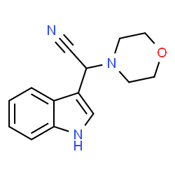 ChemSpider 2D Image | 1H-Indol-3-yl(4-morpholinyl)acetonitrile | C14H15N3O