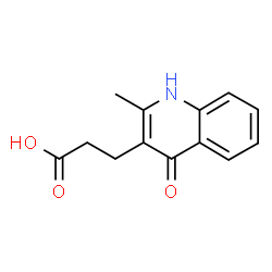 ChemSpider 2D Image | 4-Hydroxy-2-methyl-3-quinolinepropanoic acid | C13H13NO3